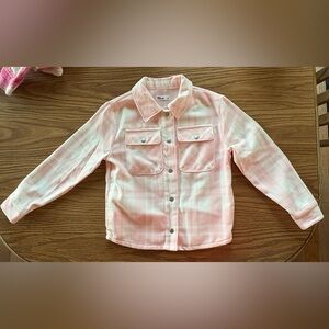 Epic Threads Light Pink Plaid Shacket